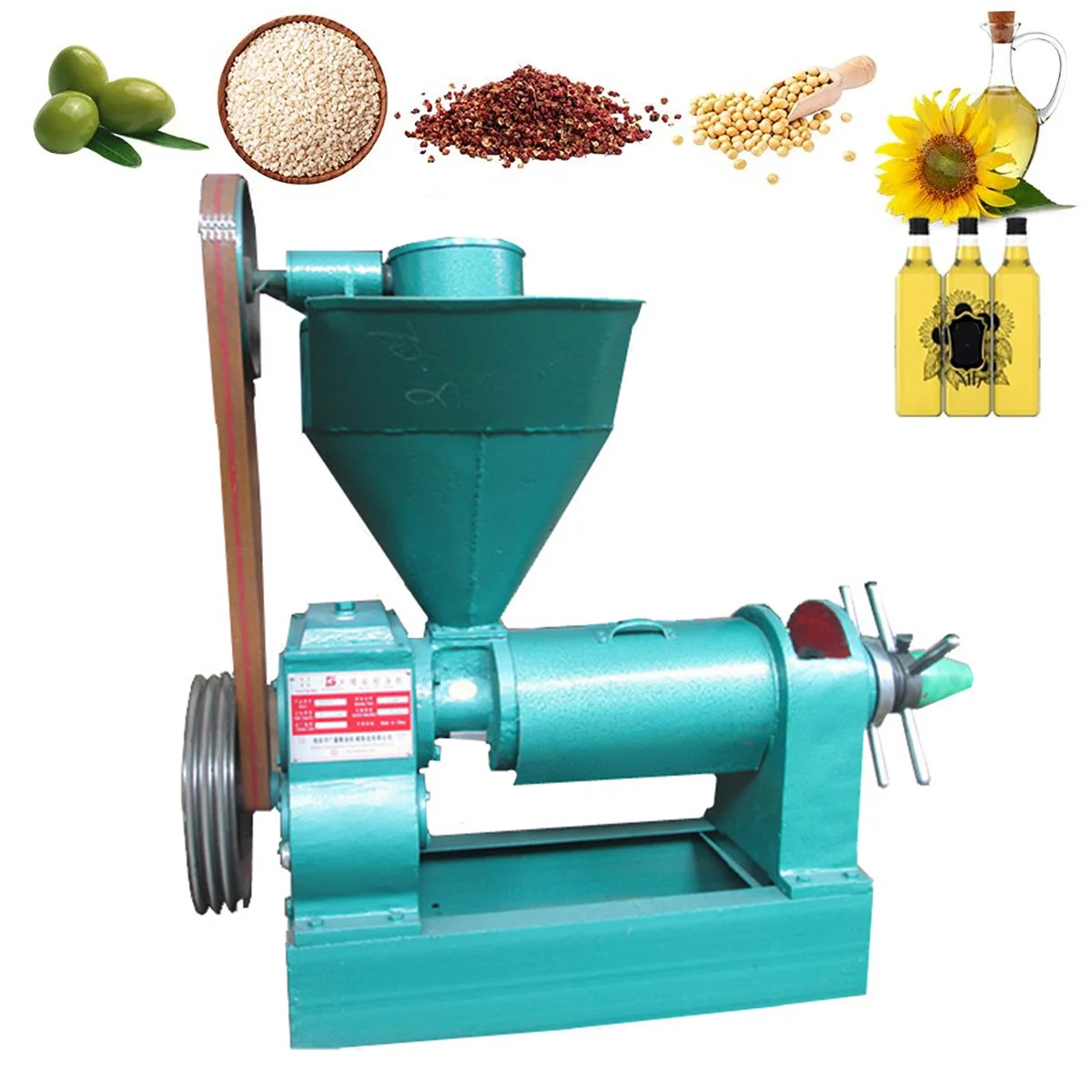 

Guangxin Automatic Oil Press Machine For Coconut Soybean Walnut Rapeseed Oil Cold Hot Pressing 50kg/h Capacity