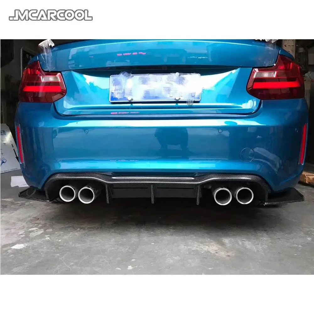 

JMCARCOOL For BMW 2 Series F87 M2 2016-2018 Rear Diffuser Bumper Lip Splitters Spoiler Carbon Fiber Bumper Aprons