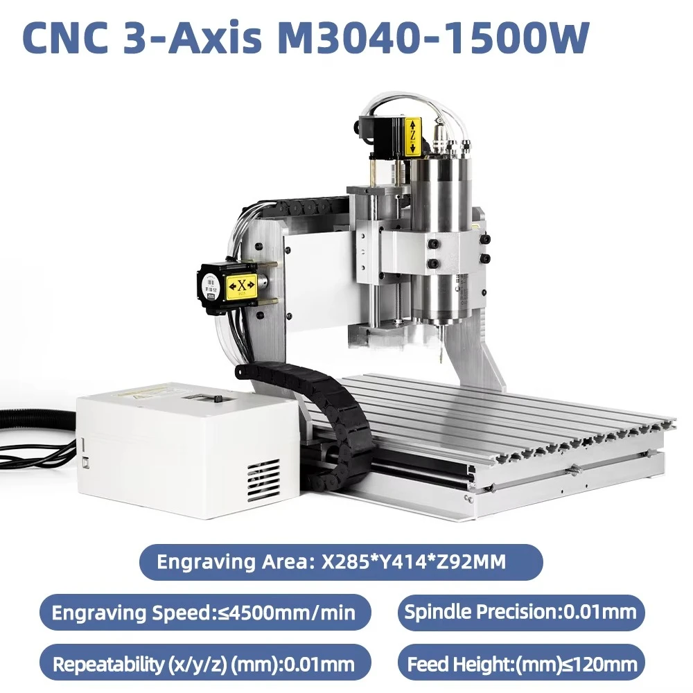 Hobby Mini CNC Machine 3040 for Wood PCB Brass Aluminum 3 Axis Desktop CNC Router Engraver Drilling Milling Machine CNC Mill