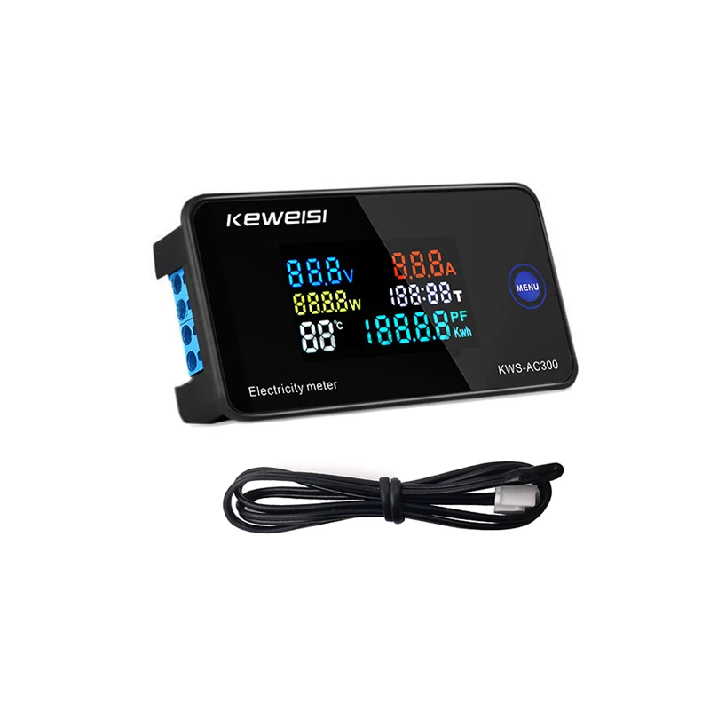 KWS-DC200 AC300 20A Voltmeter Ammeter Power Energy Monitor Digital Voltage Measuring Instrument