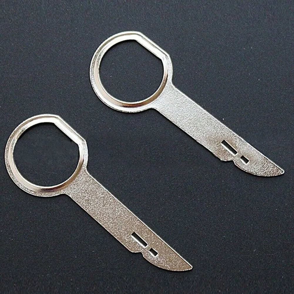 4PCS Radio Stereo Removal Extractor Key Release Pin Head Unit Audio Install Tool For Ford For Mercedes Etc Car Parts