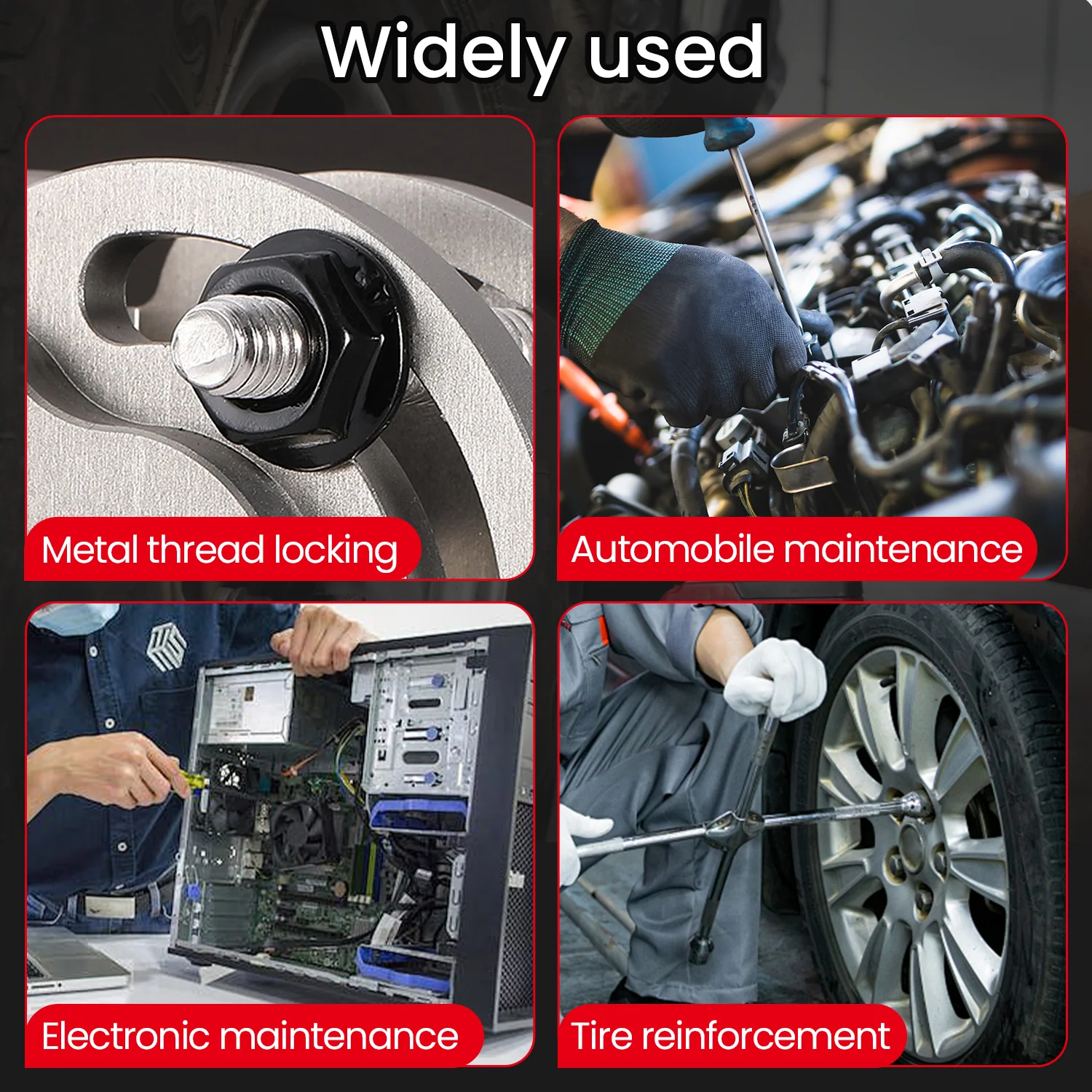 10-50ML271 قفل خيط صامولة قفل عالية القوة، مسمار، قفل ومعدن، معالجة خالية من الأكسجين لمنع التخفيف والتآكل #6