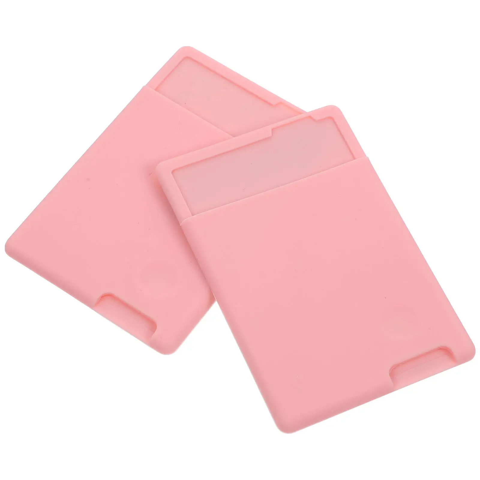 

2 шт. Нескользящий клейкий держатель для карт на заднюю панель телефона, силиконовый кошелек для кредитных карт, удостоверений личности, наличных, универсальный карманный чехол-кошелек для смартфона