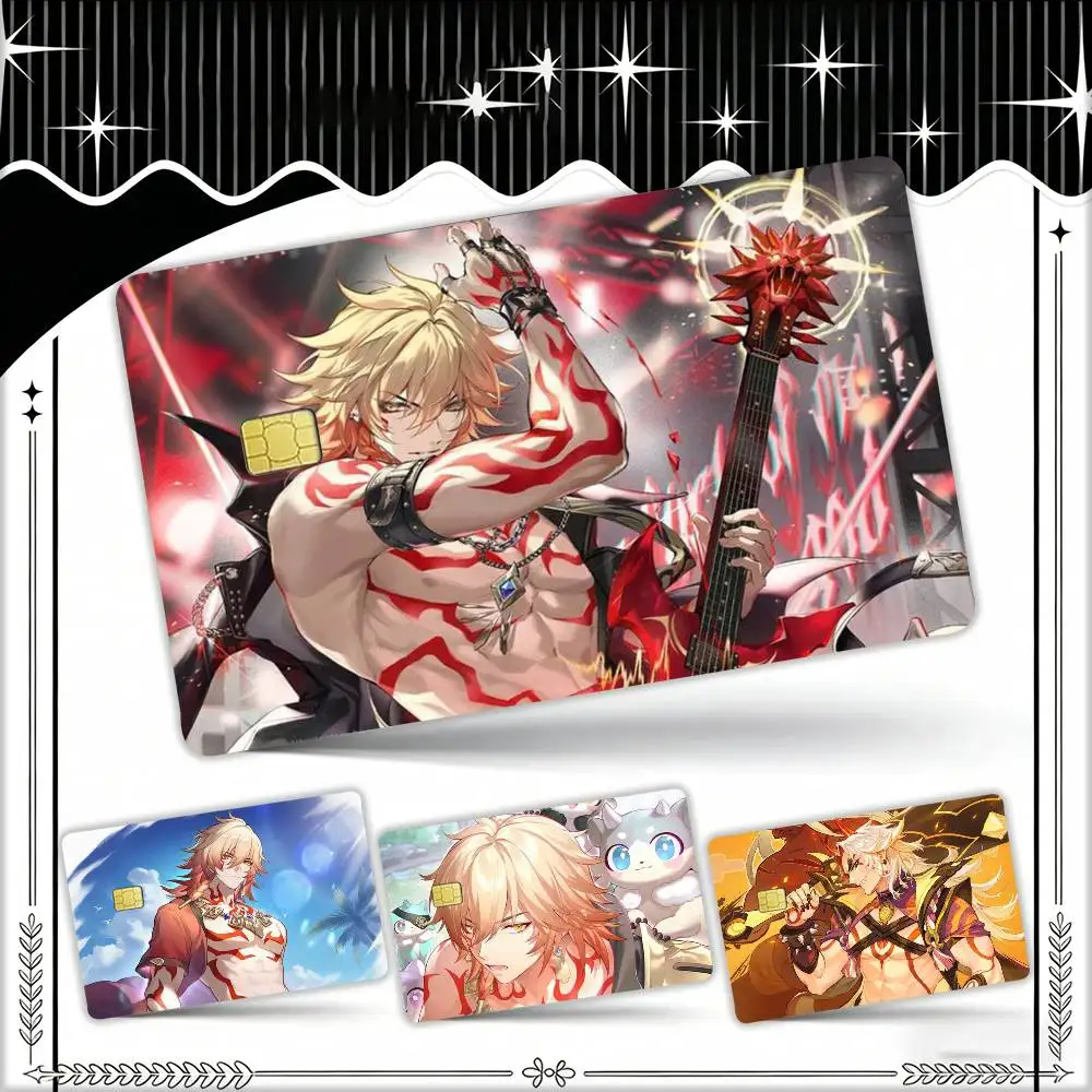 

Honkai Star Rail Mydei Waterproof Film Skin Cover Credit Card Stickers Debit Front Bank Bus Pass