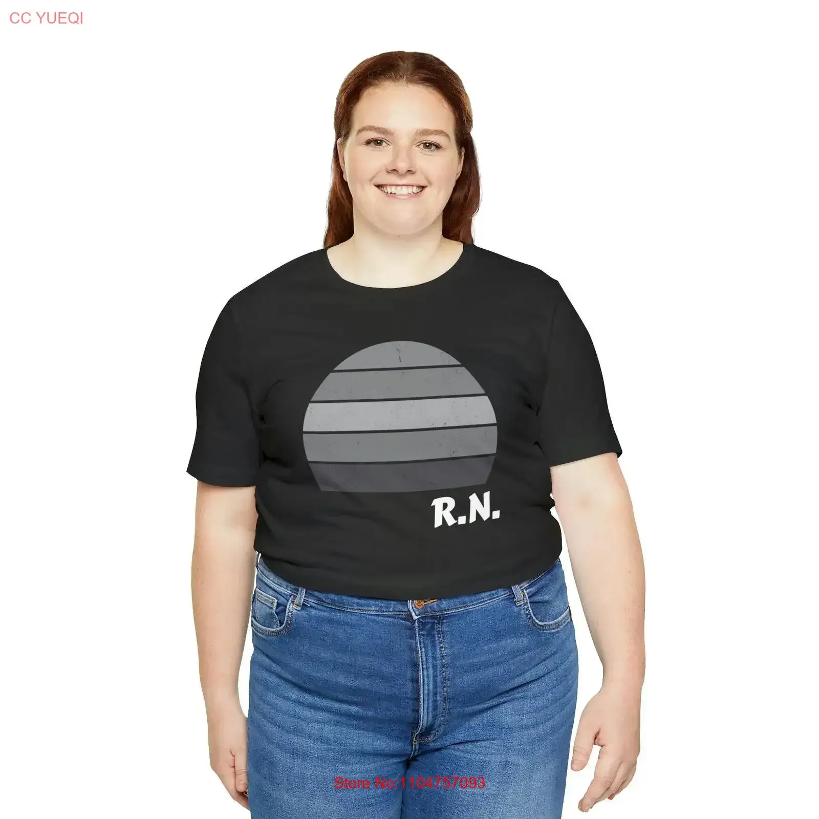 Camiseta inspirada en RN Horizon: Abraza la arte de la enfermería. Jersey de enfermera RN vintage, lavado, cómodo, elástico y elegante.