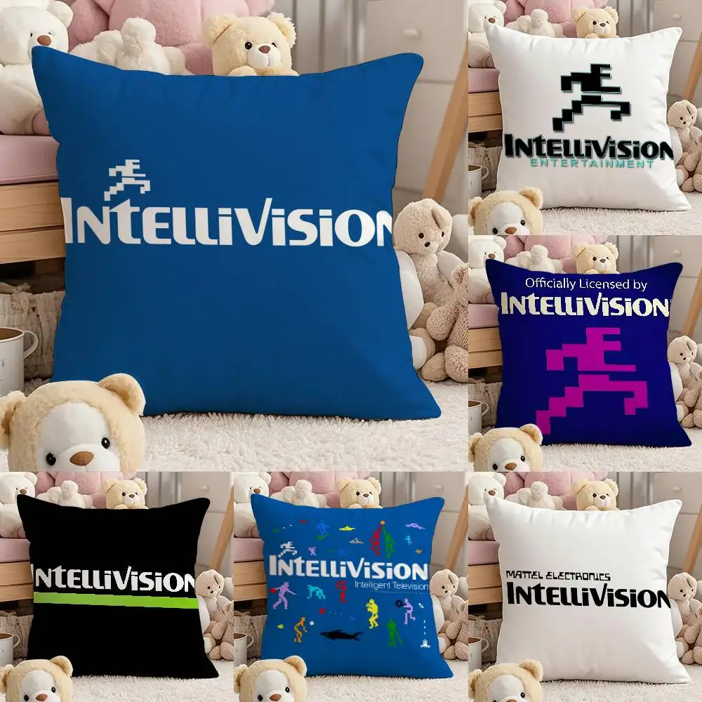 

Fashion I-I-I-Intellivision Pillow Case Comfort Sofa Bed Silky Elegant Invisible Zipper Custom Decorative Cushion Cover