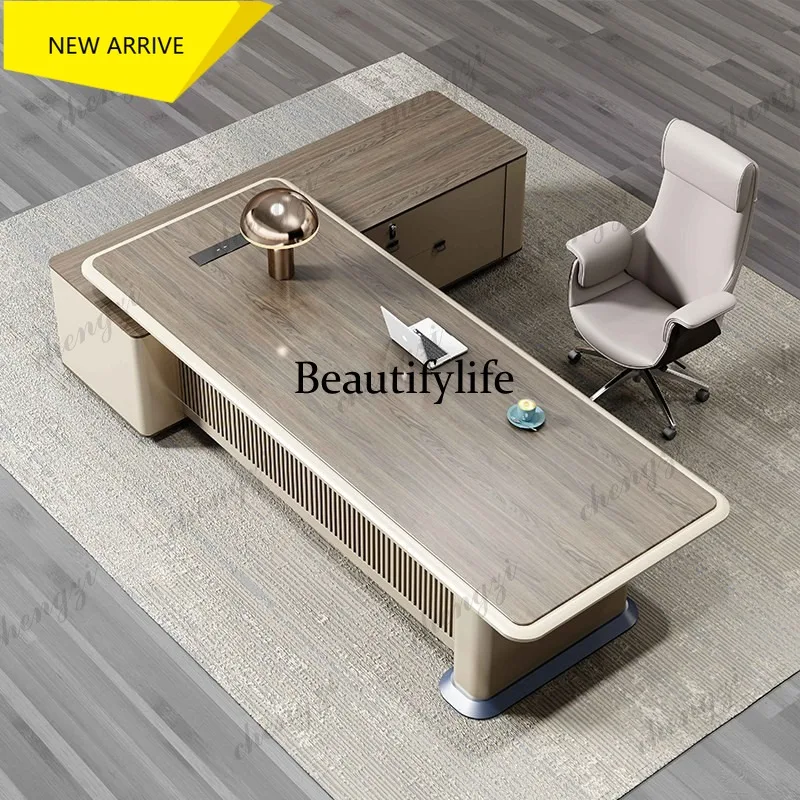L181 High-end single desk office boss  simple modern class desk president desk combination