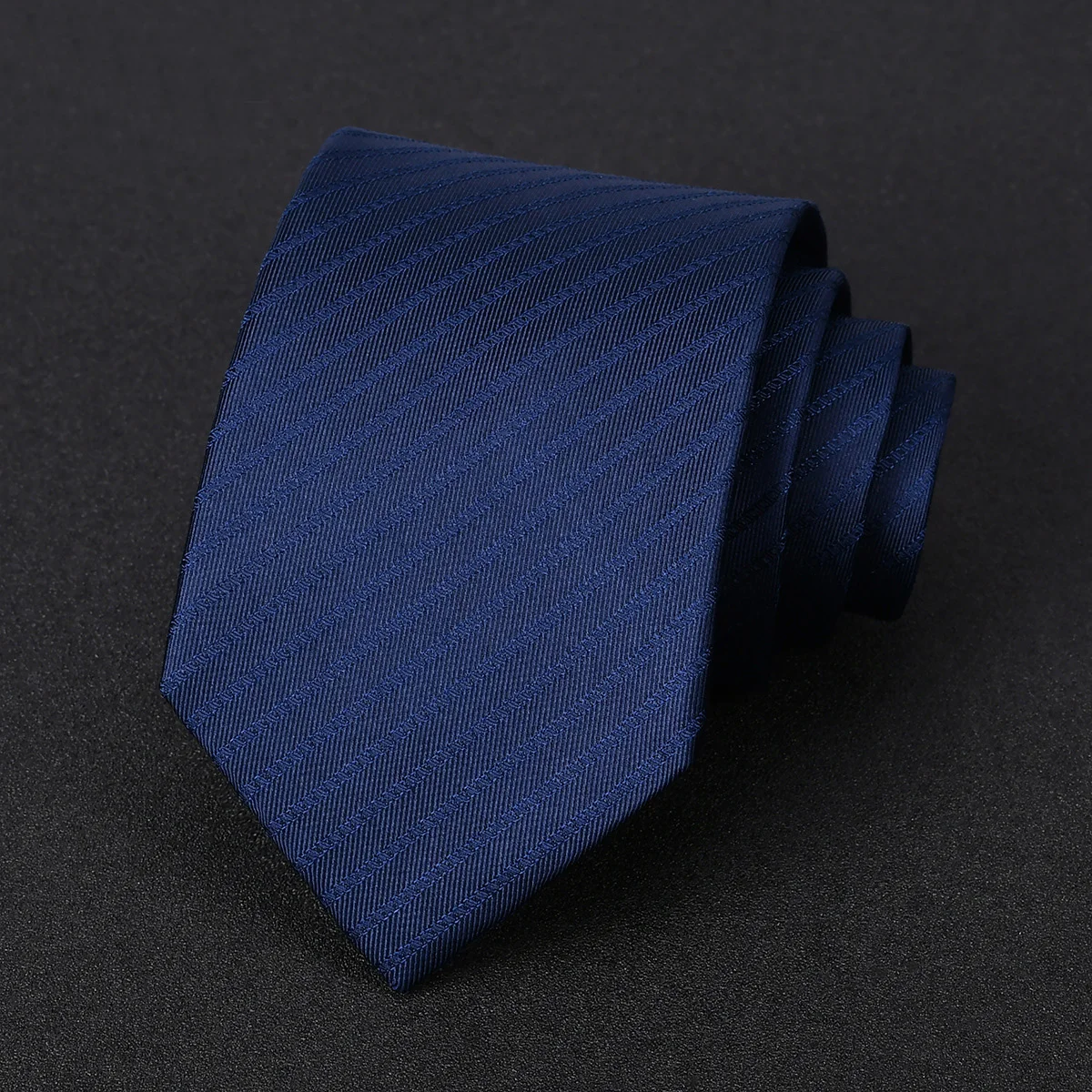 

2024 New Luxury 8 CM Stripe 100% Silk Tie for Men Brand Designer Business Suit Dresses Necktie Male Wedding Party MaleGift