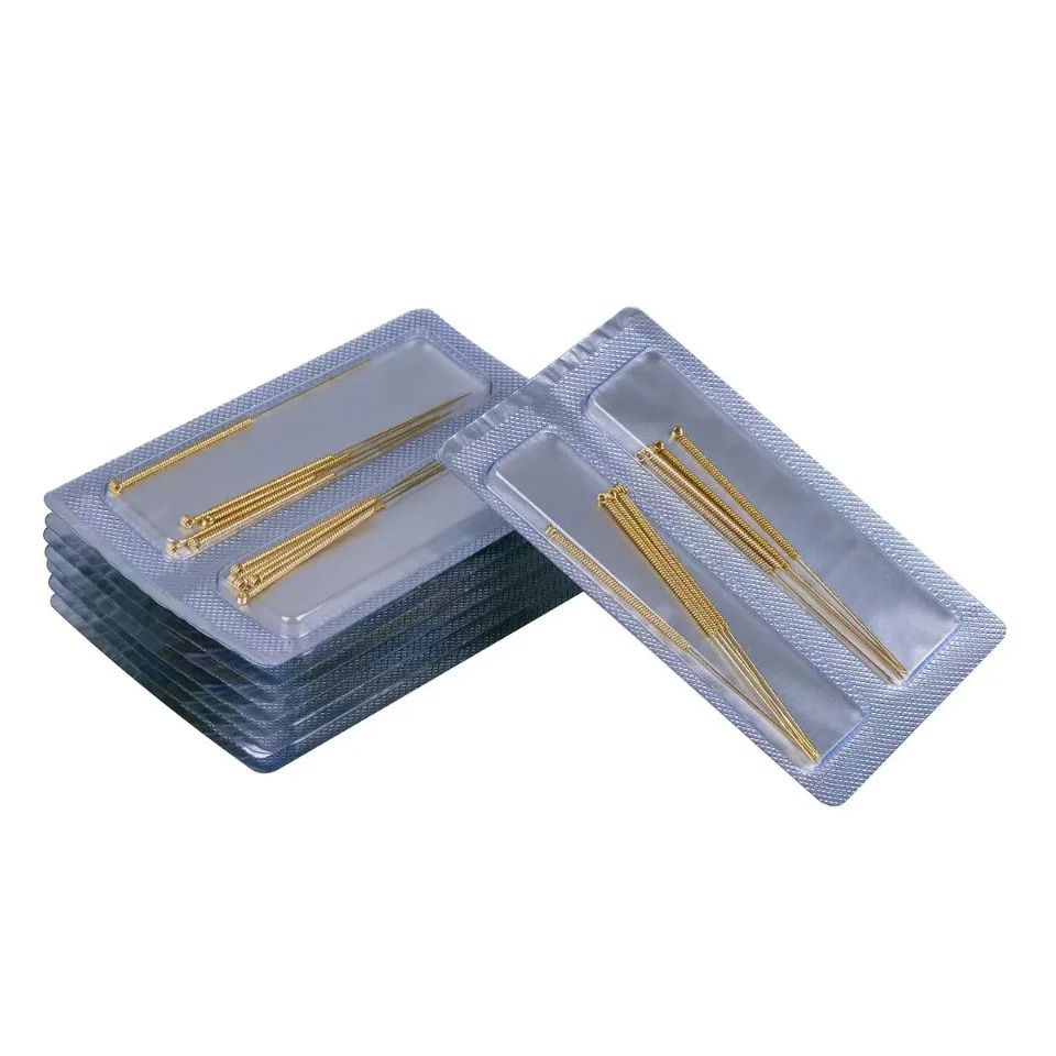 

Одноразовые стерильные иглы для акупунктуры толщиной 0,45, позолоченные иглы для массажа тела, традиционная китайская медицина, 100 шт./упак.