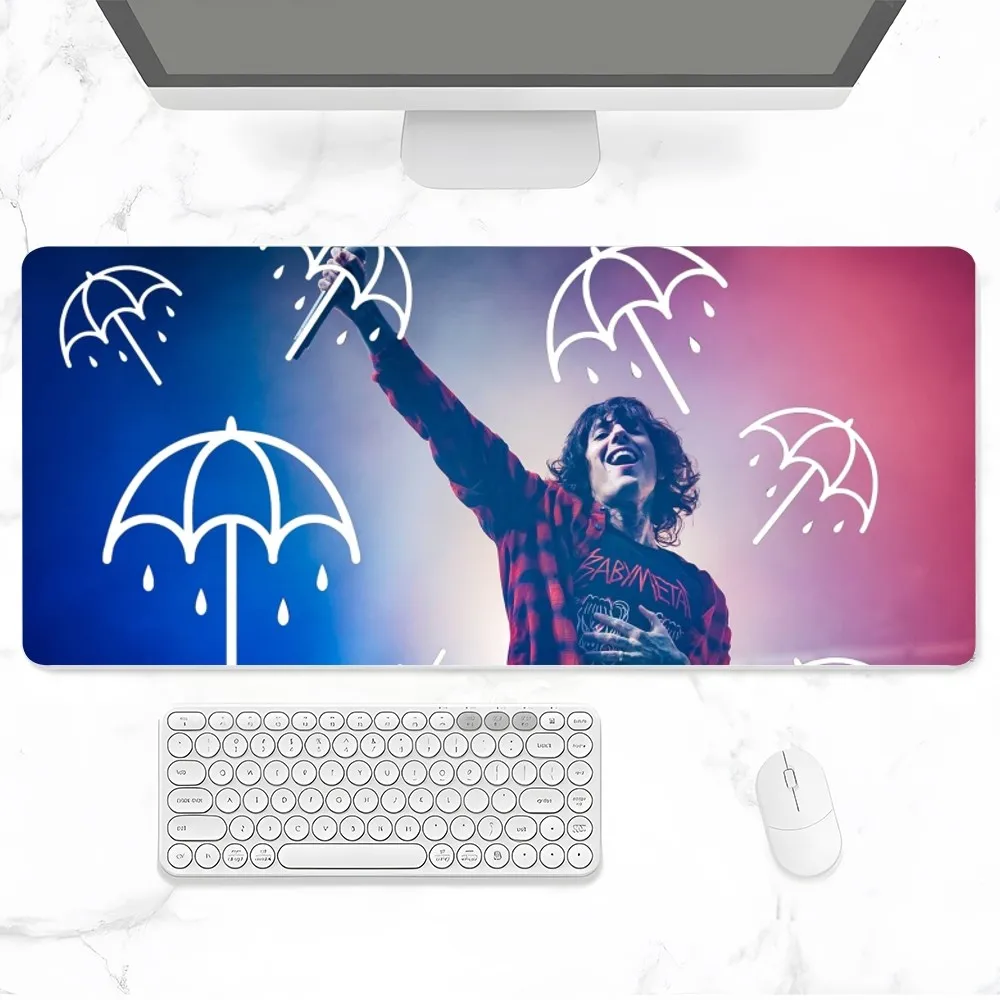 Bring Me To The Horizon Mouse Pad Gamer Pc Gaming Accessories Rubber Mat XXL Deskmat Mats Keyboard Cabinet Mause Laptops