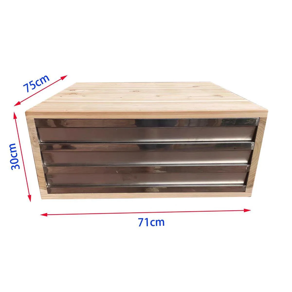 Solid wood steamer dustpan steaming powder box Guangdong rice flour steamer cabinet dustpan bamboo