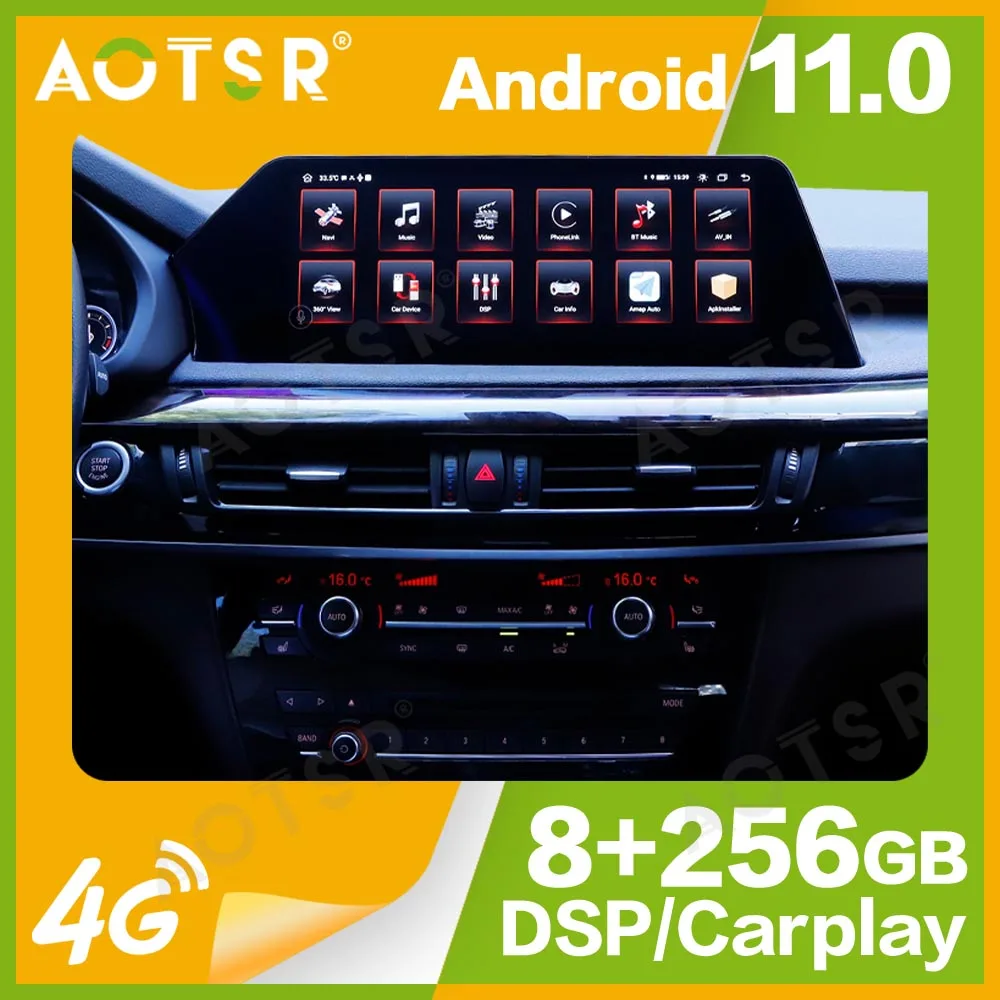 For BMW X5 2009~2016 8+256GB Android Car Radio GPS Navigation Multimedia Player Stereo 2 Din Autoradio Head Unit Blade Screen