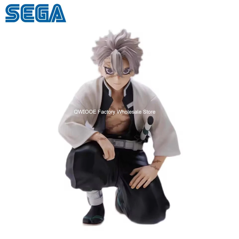 Original Genuine SEGA  Demon Slayer Tomioka Giyuu Kochou Shinobu Iguro Obanai Shinazugawa Sanemi Squatting Position Anime Figure