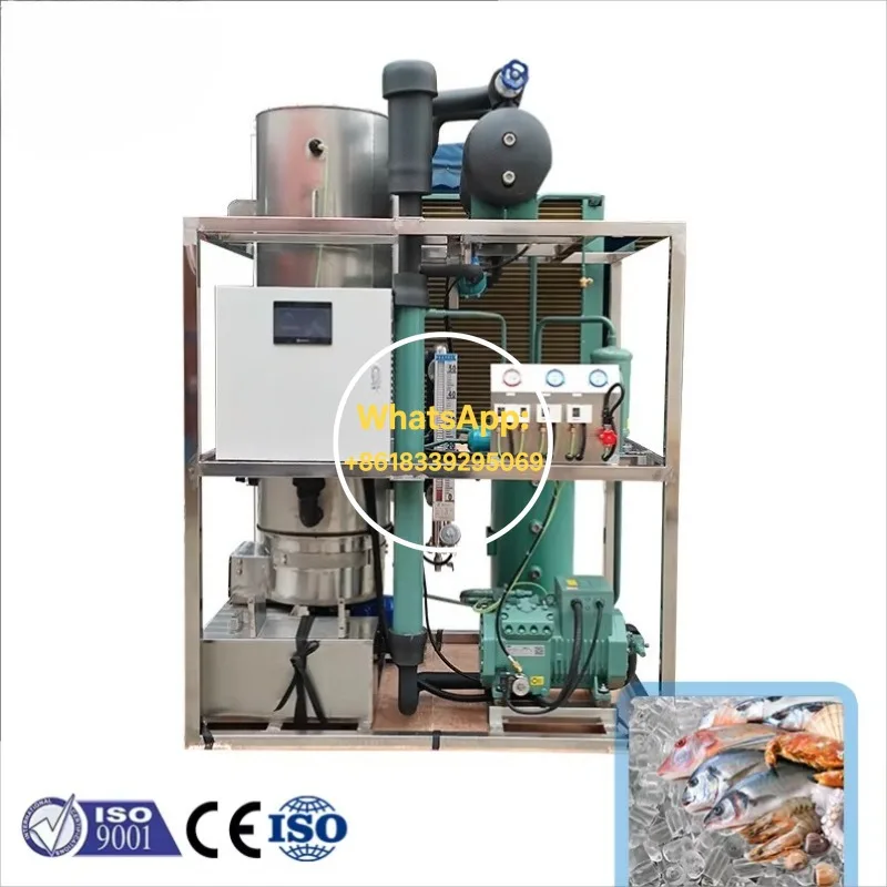 Commercial Industrial 50kg Ice Tube Maker Machine Factory Supply Tube Ice Equipment 5t-40t Per Day Capacity China