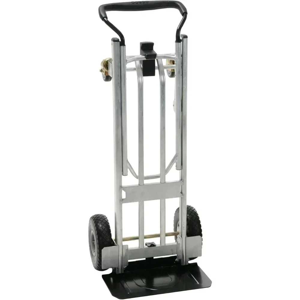 

3-in-1 Folding Series Hand Truck Platform Cart with Flat-Free Wheels. Capacity, Heavy-Duty Aluminum 3 in 1 Dolly, Hand Truck