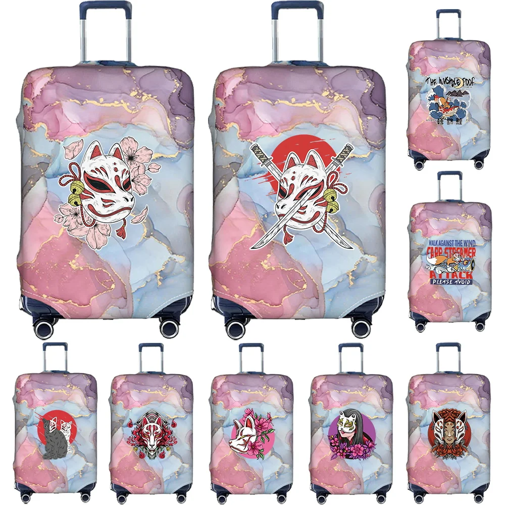 Portable Elastic Luggage Protective Cover Simplicity Dust Cover Anti-Scratch Protective Mask Pattern Series Travel Accessories