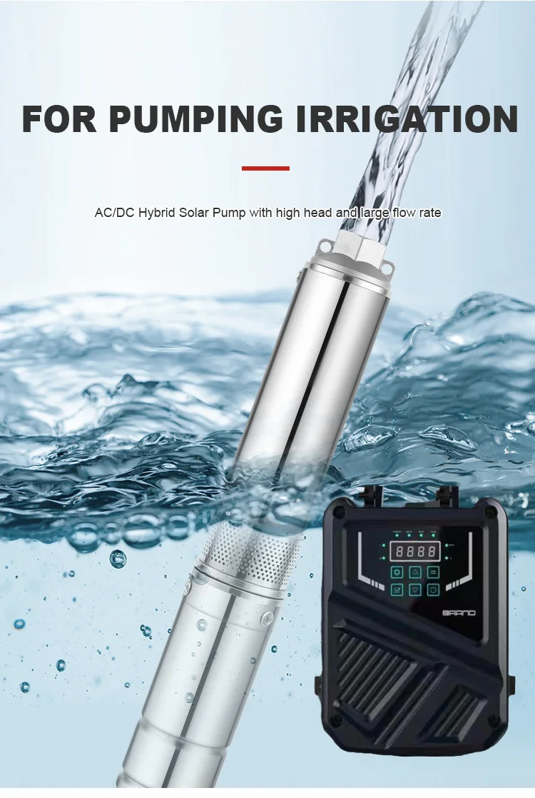 Imagem -04 - Bomba Submergível do Poço Profundo para a Irrigação Jardim Home Elevador Agrícola 12v 24v 48v 72v 110v Elevador 20m190m 1100w 200w 400w 750w
