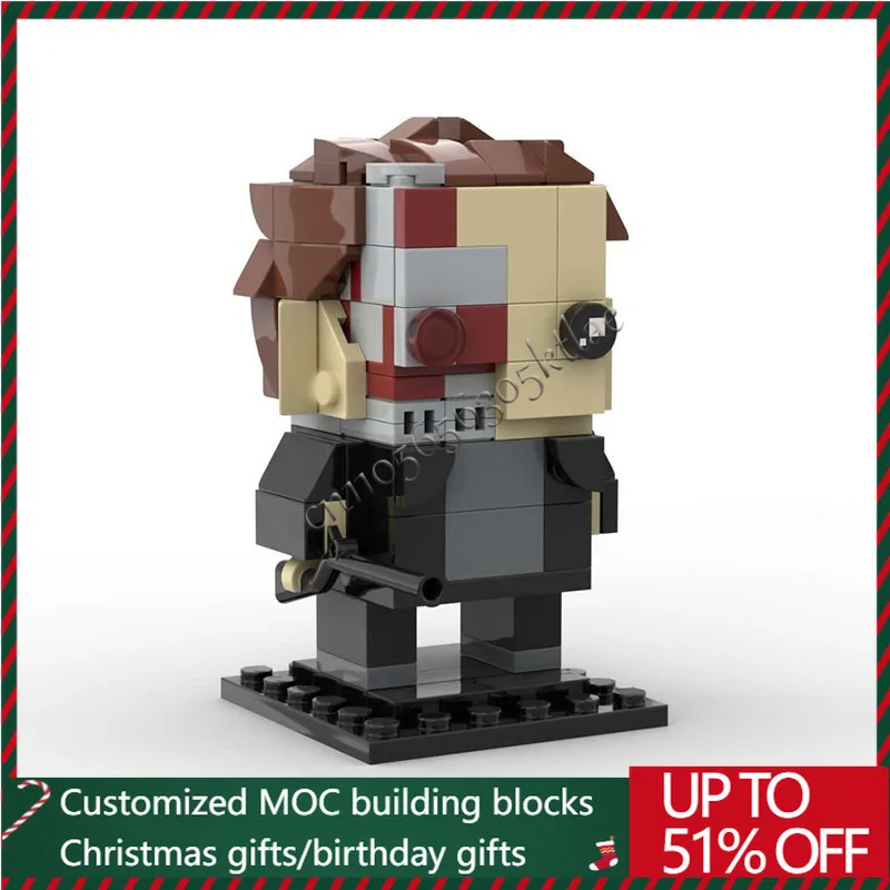 

294 PCS MOC Film And Television Style One Eyed Spy Model Customization DIY Black Brown Series Creative Assembly Collectible Gift