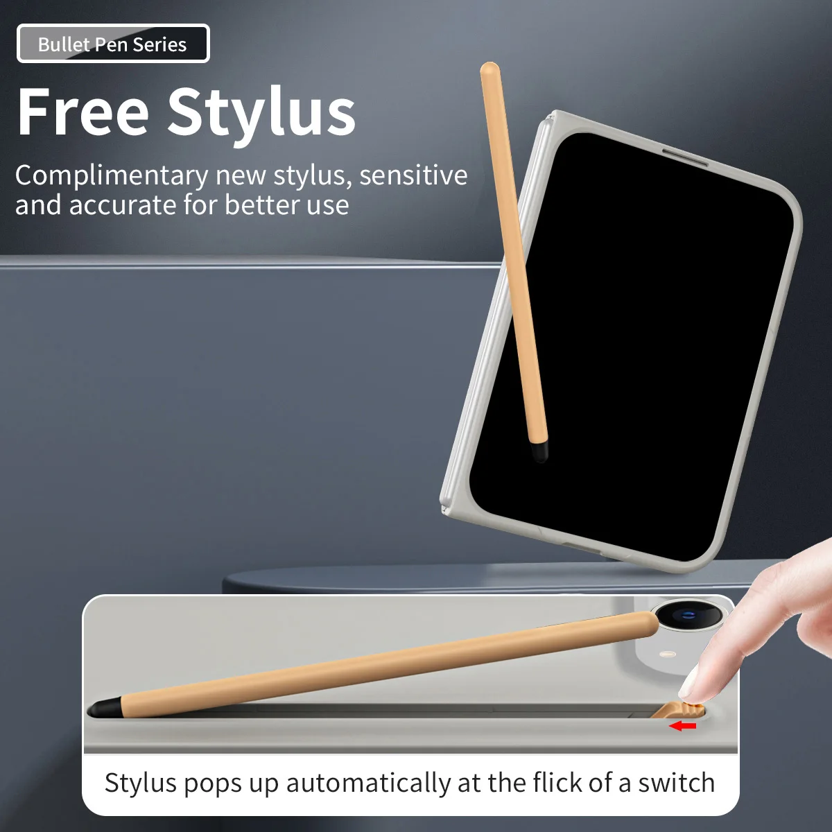 Etui do iPhone'a Duo, ultracienkie, przyjemne w dotyku, matowe, z folią ochronną i rysikiem, składane, odporne na wstrząsy, akcesoria. — zdjęcie produktu 5