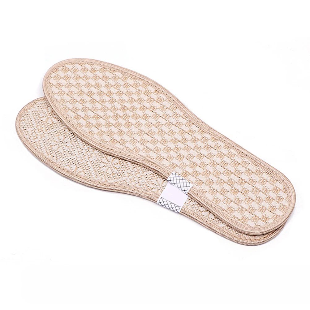 

Deodorant Insoles Bamboo Charcoal Sweat Absorbing Shoe Inserts Comfortable Linen Material Breathable Fresh Dry Fit Men
