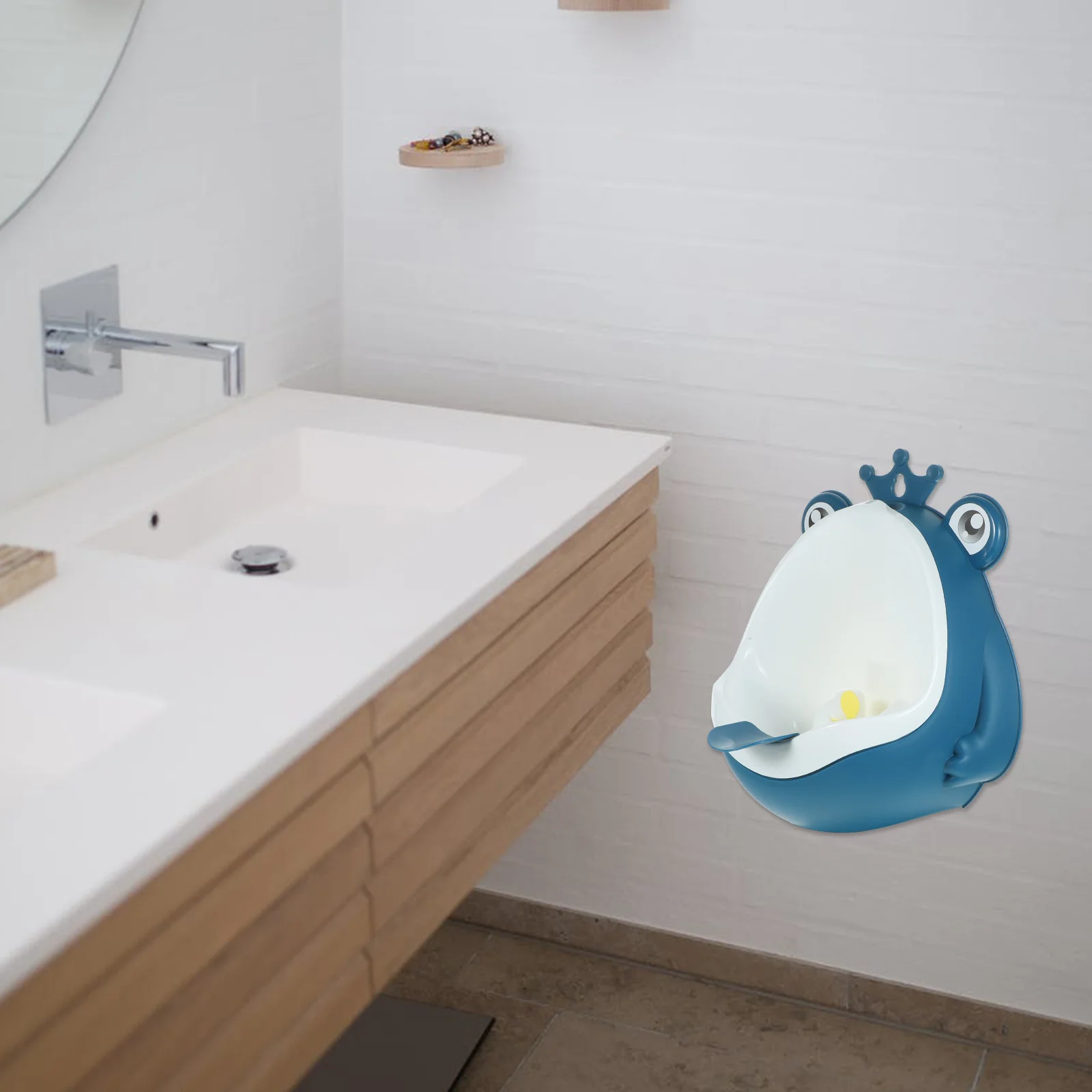 

Adorable Cartoon Design Boy Standing Potty Training Urinal for Toddlers Strong Durable Plastic Kids Toilet Accessory for Boys