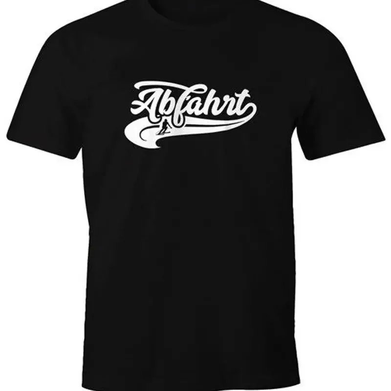 Mens Downhill Winter Apres Ski Piste Sport Snow Skier Fun Shirt