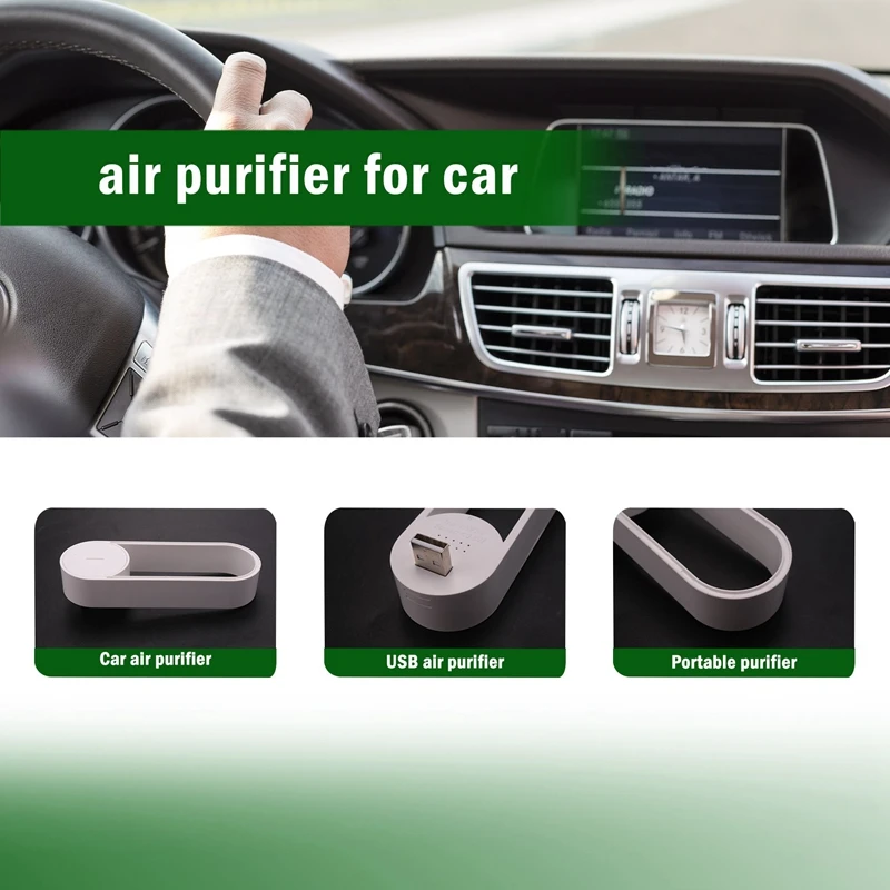 20 Million Negative Ion Purifier Mini Portable Household Ionizer USB Plug-In Car Air Purifier For Area 31㎡-40㎡