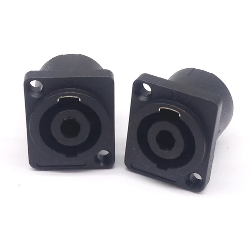 Imagen 2 del producto Conector de placa de montaje en Panel XLR de 4 pines Speakon, conector hembra Powercon de 4 polos, Cable de Audio y vídeo XLR, inserto adaptador de Cable