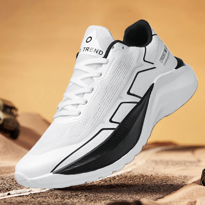 Men's thick sole casual sports shoes spring summer breathable light soft sole outdoor racing running shoes New speed sports shoe