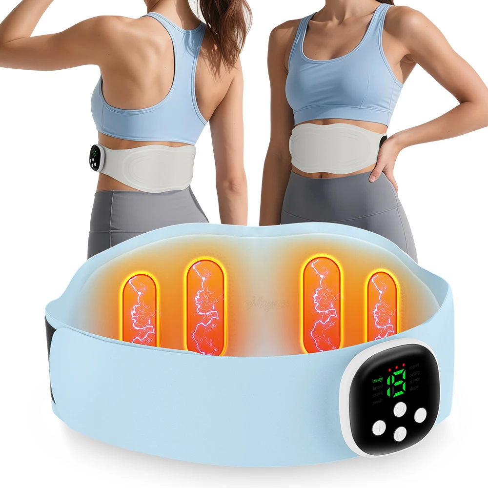 

Electric Heating Waist Massager Support Belt Vibration Hot Compress Abdominal Massage Waist Brace Heated Pad Back Relaxation