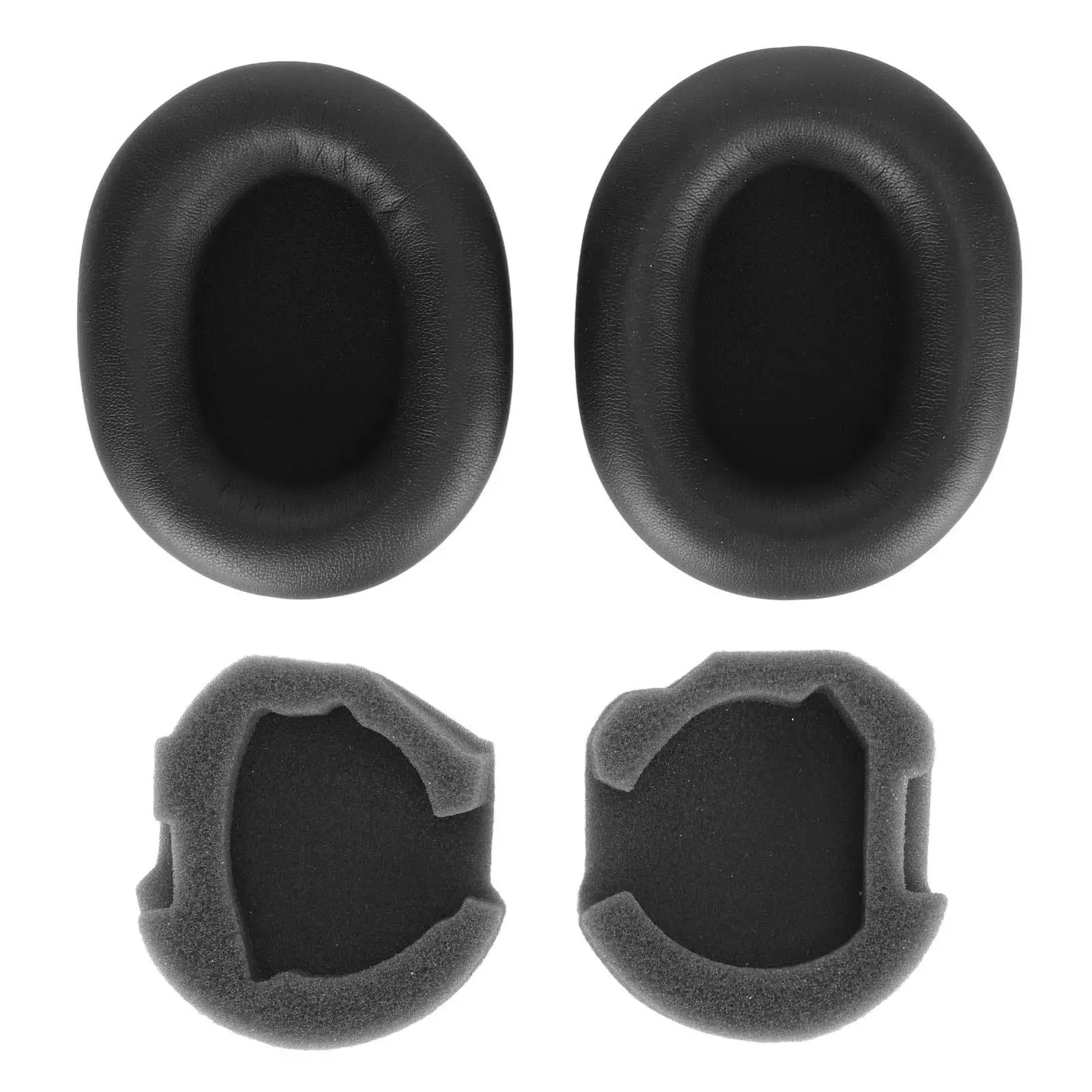 Memory Foam Ear Pads for wh -1000XM5 Headphones - Protein Leather, Noise Insulation & Comfort