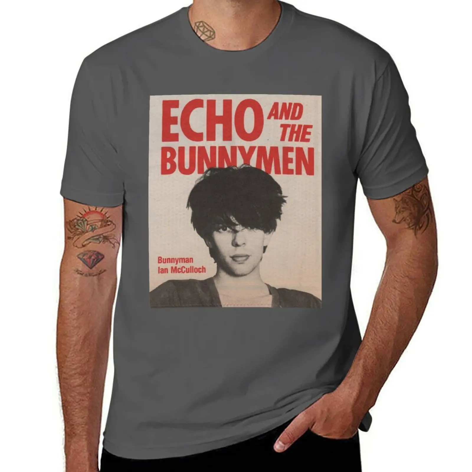 

ECHO AND THE BUNNYMEN T-Shirt All Match Basic Short Sleeve Top