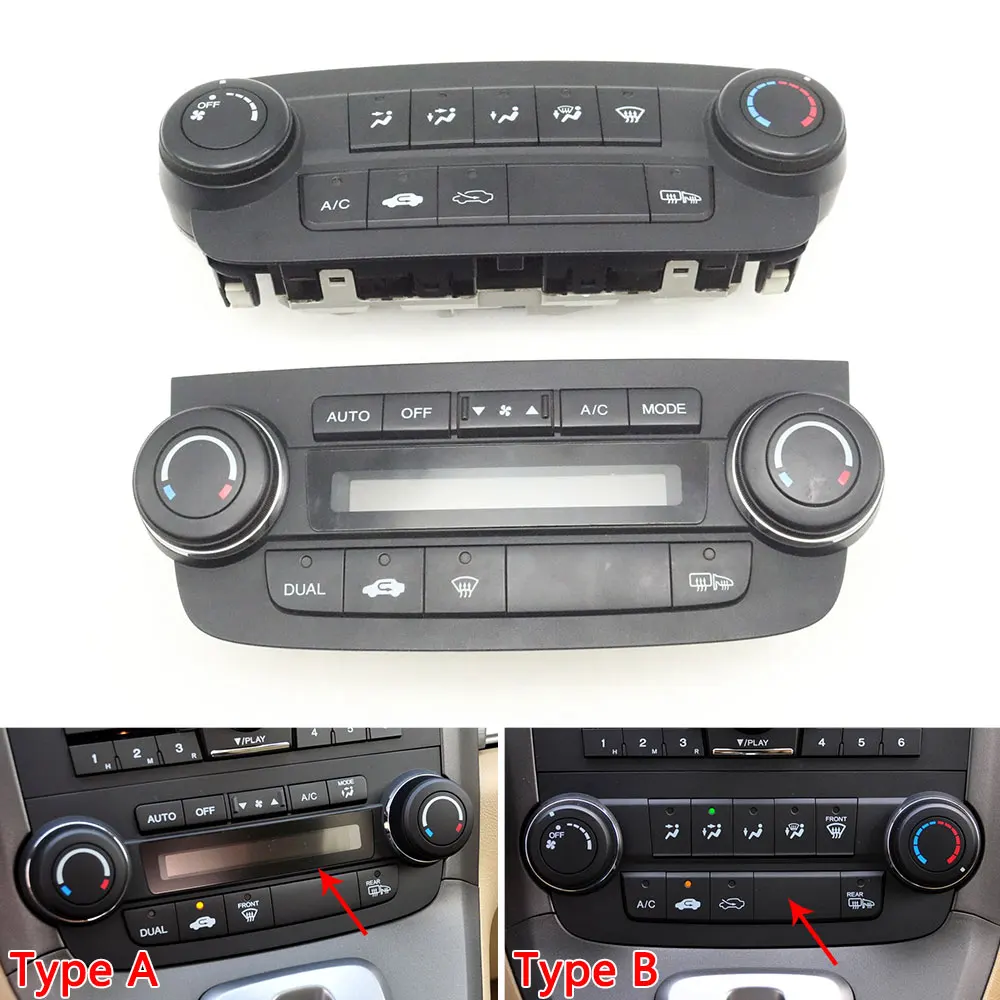 Center Console Air Conditioning Adjustment Switch A/C Heater Climate Temperature Control Panel For Honda CRV CR-V 2007-2011