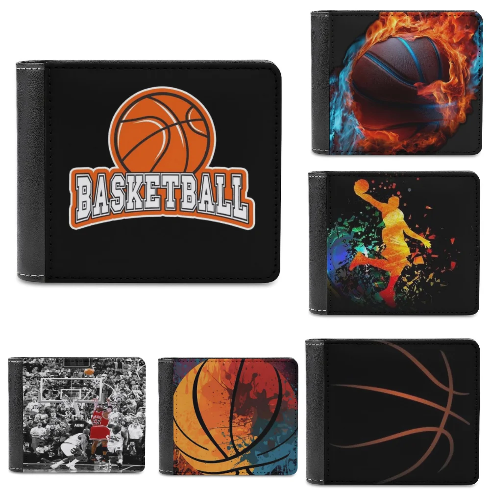 Basketball 3d Printing Men\'S Wallet Women\'S Wallet Custom Wholesale Card Bag Wallet Basketball Fan Gifts Custom Wallet Pattern