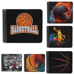 Basketball 3d Printing Men'S Wallet Women'S Wallet Custom Wholesale Card Bag Wallet Basketball Fan Gifts Custom Wallet Pattern