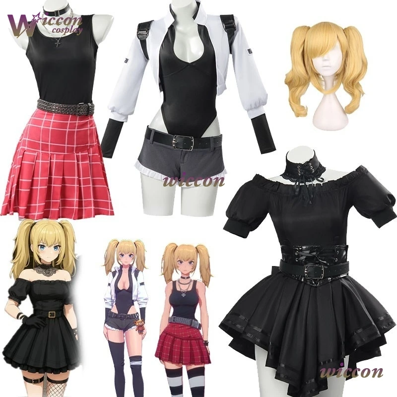 زي تنكري للفتيات من Mag Grok Ani AI زي قوطي فستان أسود بدلة صديقة لحفلات الهالوين زي لعب الأدوار للنساء #1