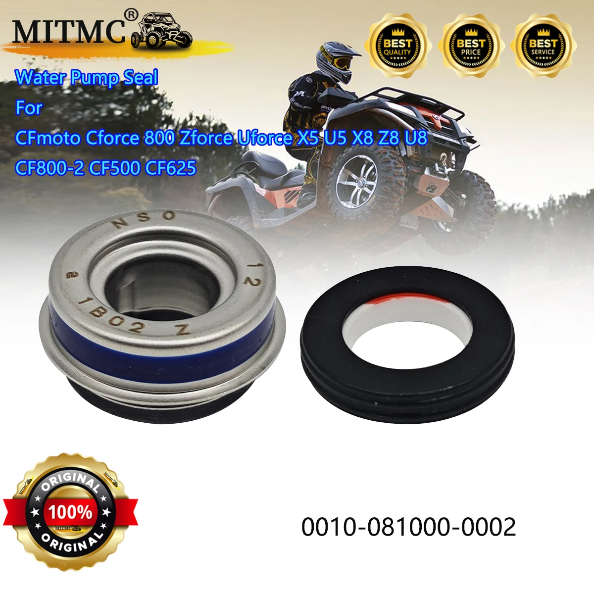 

Water Pump Seal For CF Cforce 800 Zforce Uforce X5 U5 X8 Z8 U8 CF800-2 CF500 CF625 0010-081000-0002