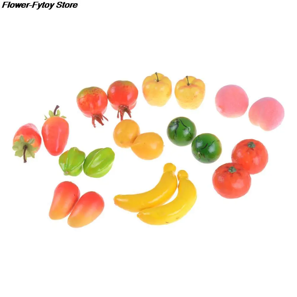 10Pcs Mini Fruits Vegetable Food Doll Room Decor Kits Kitchen Toys Pretend Play Toys Doll house Miniatures Accessories