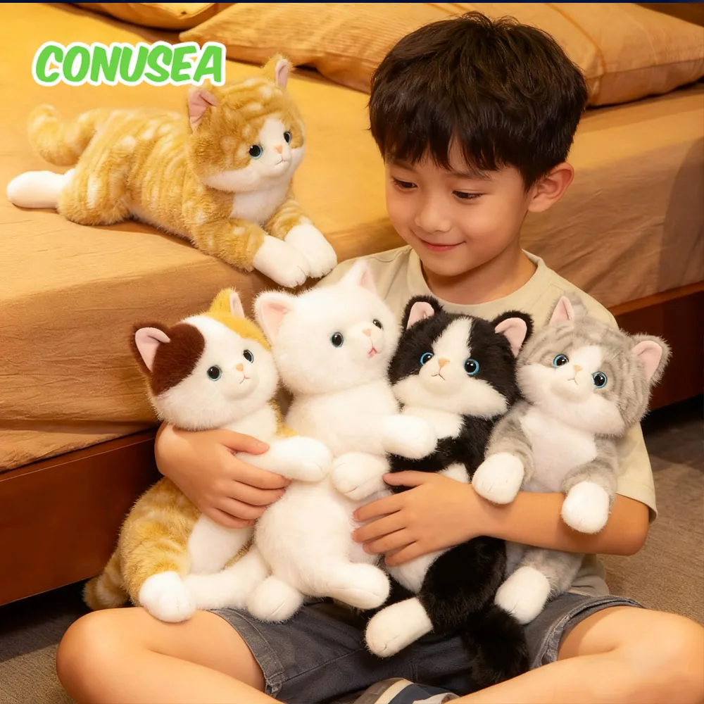 

Плюшевые игрушки для кошек, мягкие игрушки, милый питомец, лежащая кукла, подушка, плюшевые мягкие игрушки, детские рождественские подарки, игрушки для девочек и мальчиков