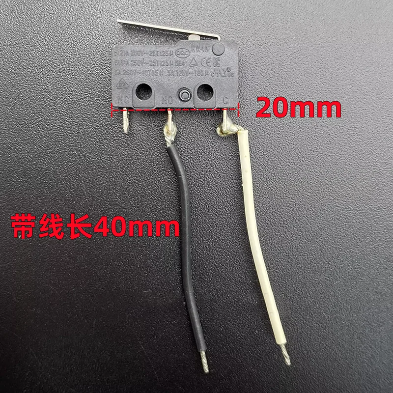 original KW4A microswitch with line 3 pin 5A250V tap travel limit detection reset power button