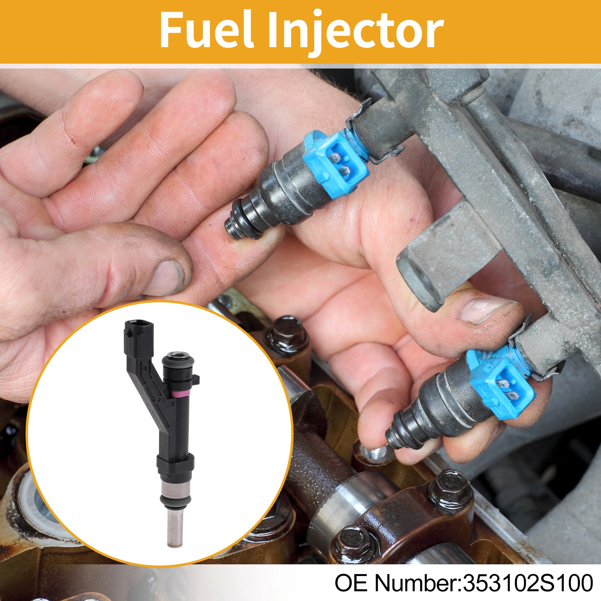 

UXCELL 1 шт. No 353102S100 Топливная форсунка для Hyundai Sonata 2.5L 2020-2024 Топливная форсунка