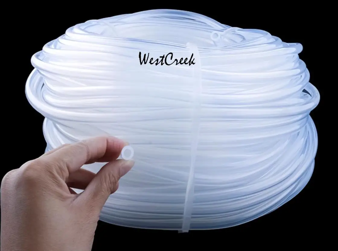 

WESTCREEK ID 0.3x0.8mm Transparent food grade silicone tube capillary silica gel hose silicon rubber tubing protective sleeve