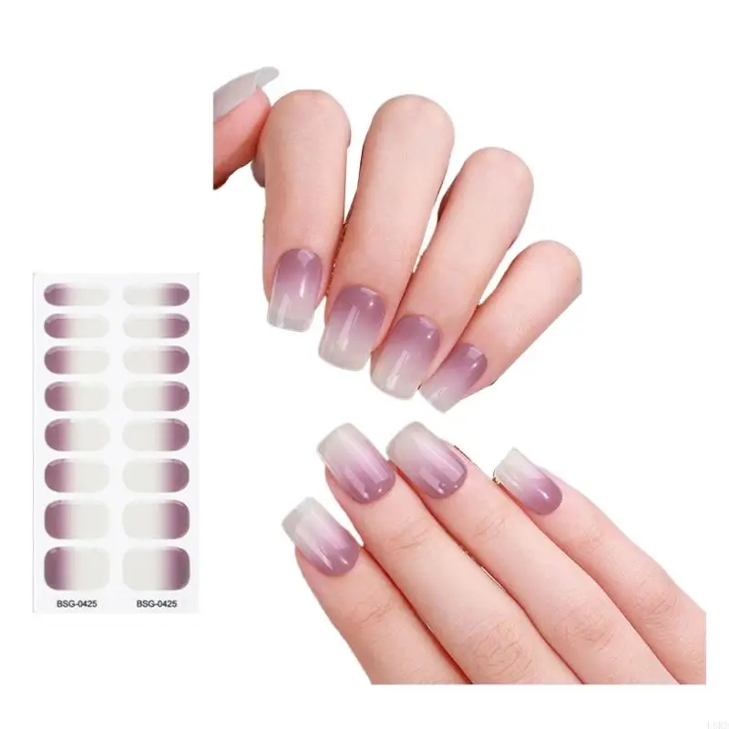 L8RD Nagellakstickers Zelfklevende gelnagelstrips DIY Art-decoratie