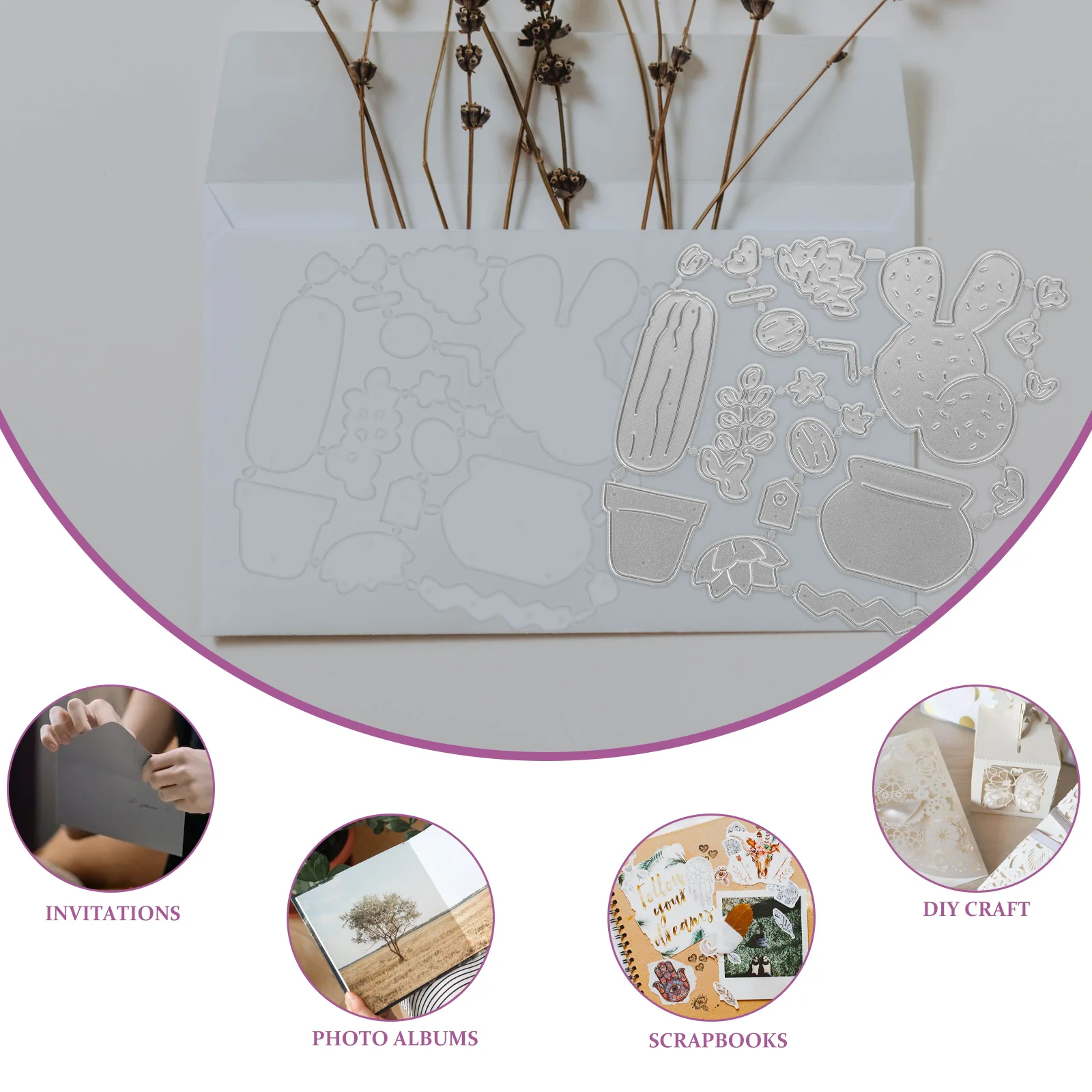 

Cactus DIY Dies Carbon Steel Mold for Scrapbook Cutting Dies Scrapbook Cards Craft Decor Tool Embossing Paper Making
