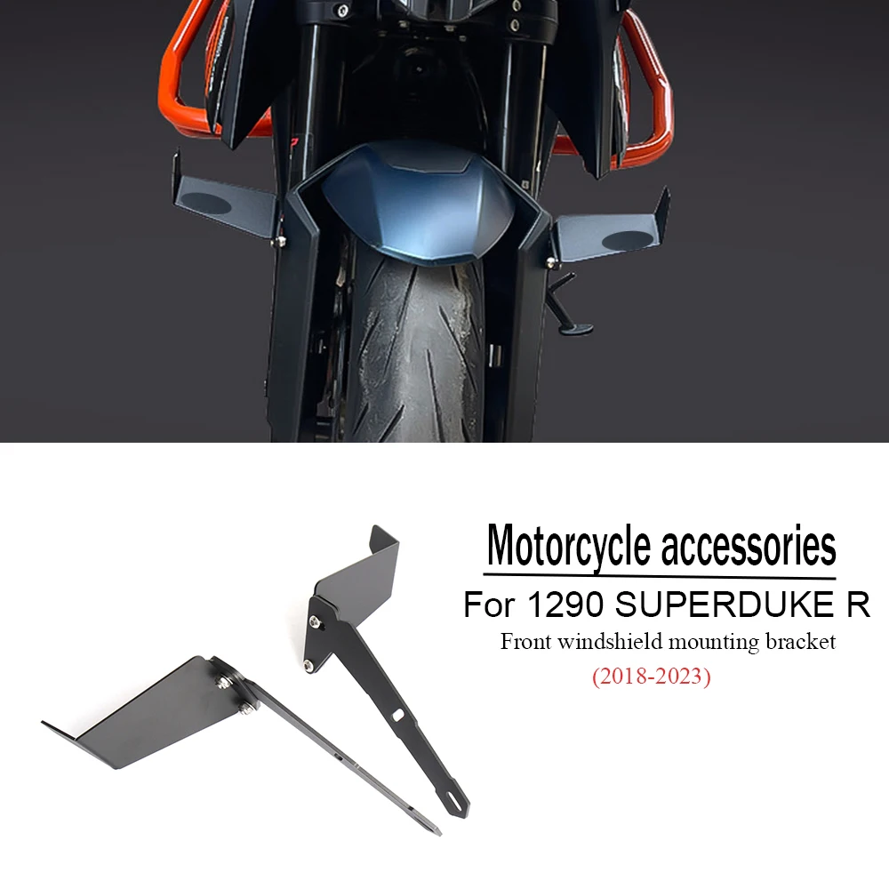 

New fixed wing Front fender adjustable motorcycle mudguard spoiler side Winglets FOR KTM 1290 SUPERDUKE R 2018-2023