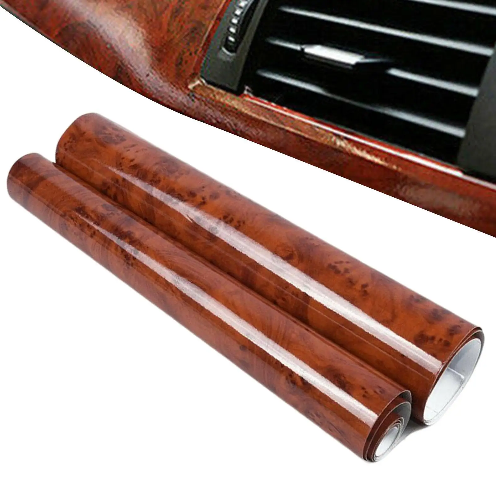 

Car Adhesive DIY Wrapping Film Automative Wood Grain Center Console Wrap Self Adhesive Car Interior Wrapping Sticker