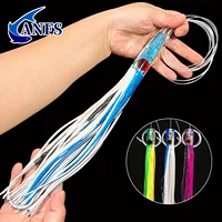 ANFS-señuelo de pesca curricán con cabeza de resina de 11,8 "", 1 señuelo de juego grande aparejado y listo para atún, Wahoo, pez espada y pez recortado