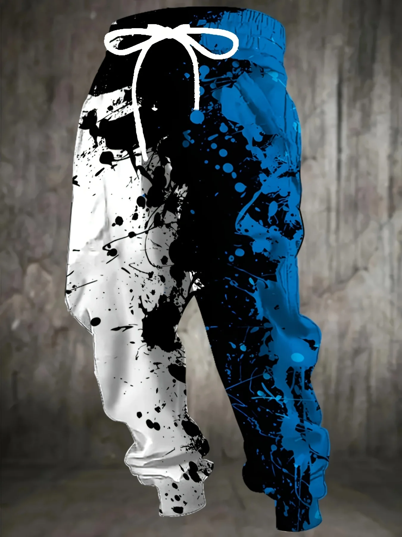 

Хит продаж: Модные брюки в готическом стиле с красочным принтом «брызги чернил», лимитированная серия, 3D-печать, большие размеры, 2026 год