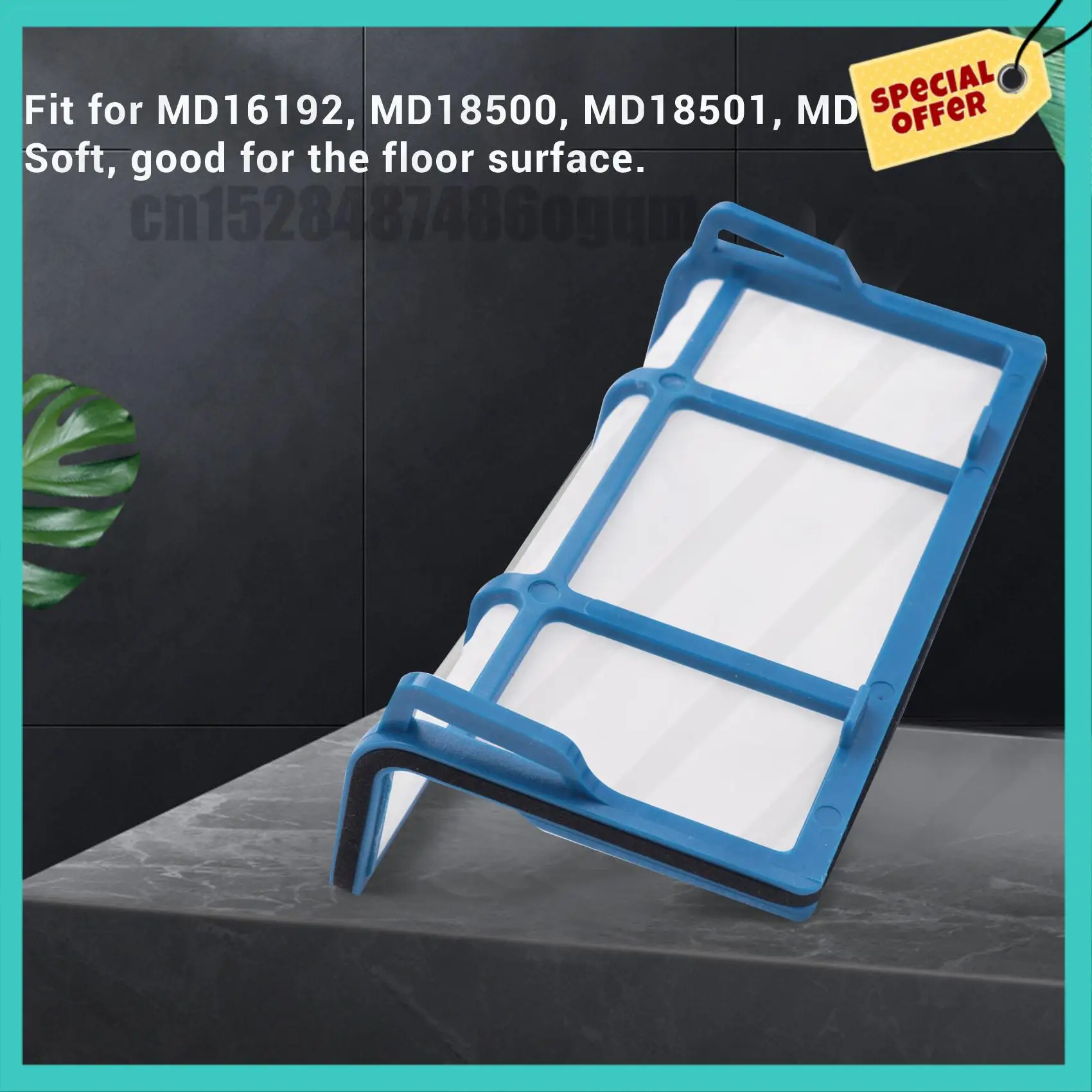 -ABJZ 5 مرشحات + 10 فرش جانبية لقطع غيار Medion Md 16192 Md 18500 Md 18501 Md 18600