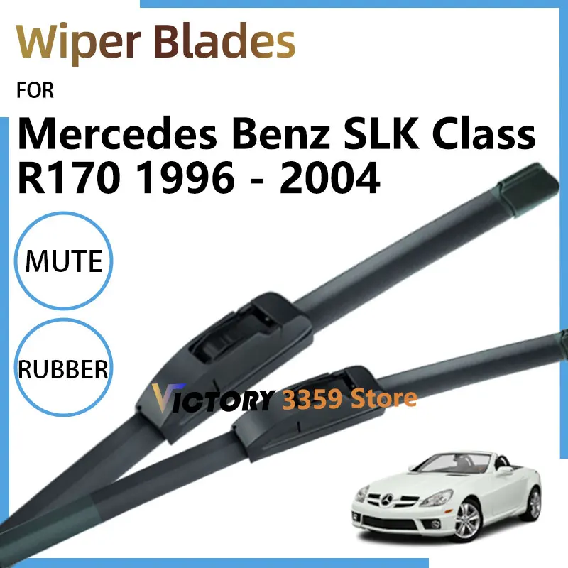 

Щетка стеклоочистителя переднего стекла для Mercedes-Benz SLK 230 R170 1996-2004, аксессуары, натуральный каучук, щетки для лобового стекла, обвесы